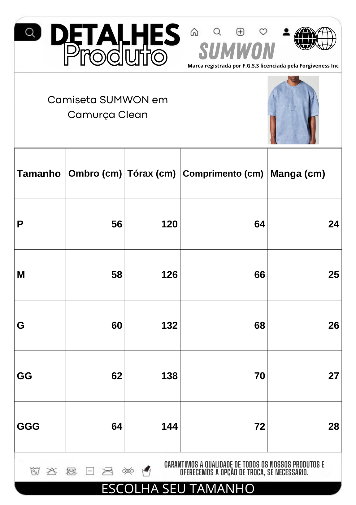 Camiseta em Camurça Clean