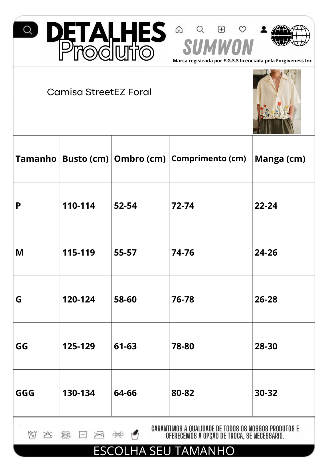 Camisa StreetEZ Foral