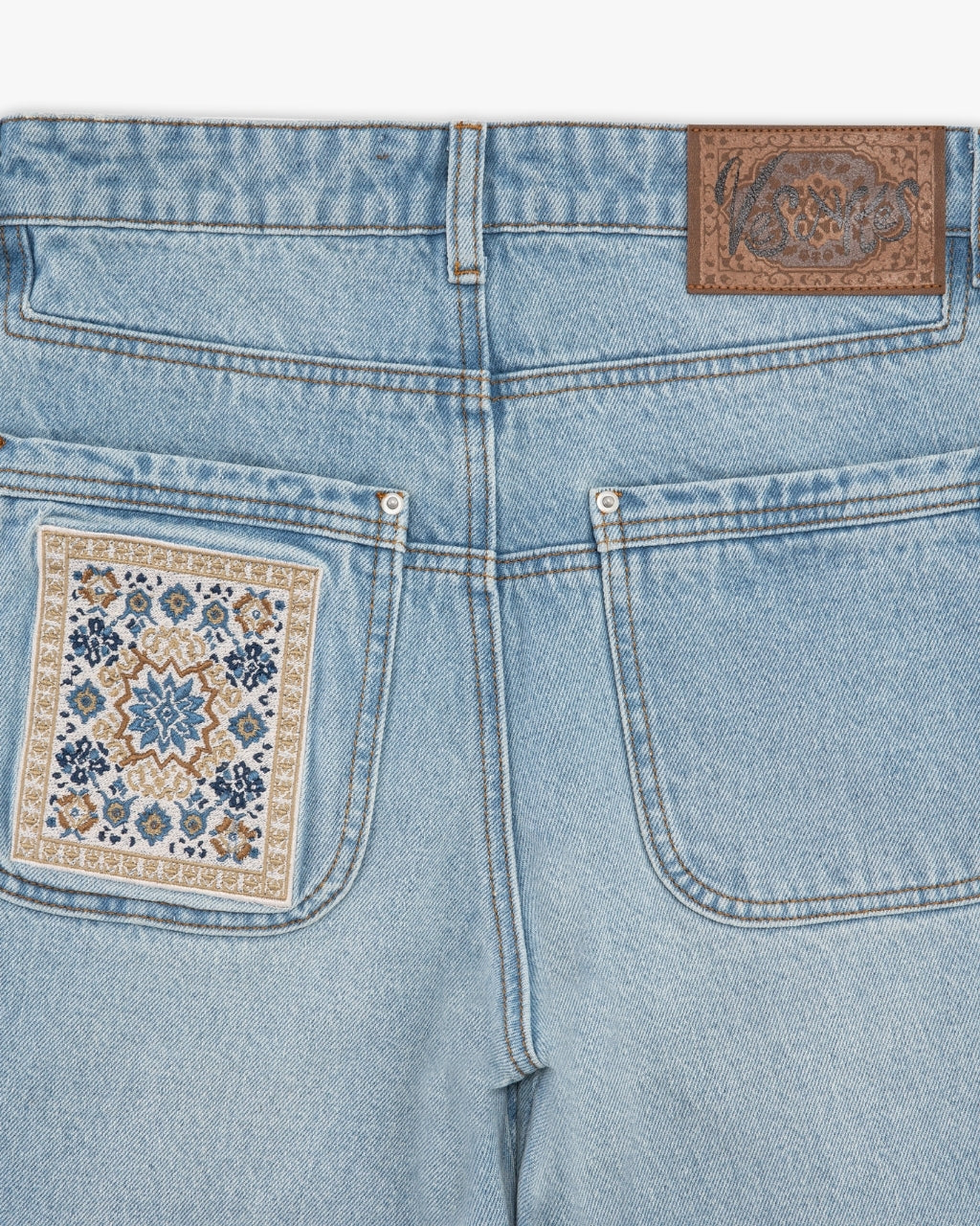 Calça Jeans Blue Rug Patchwork