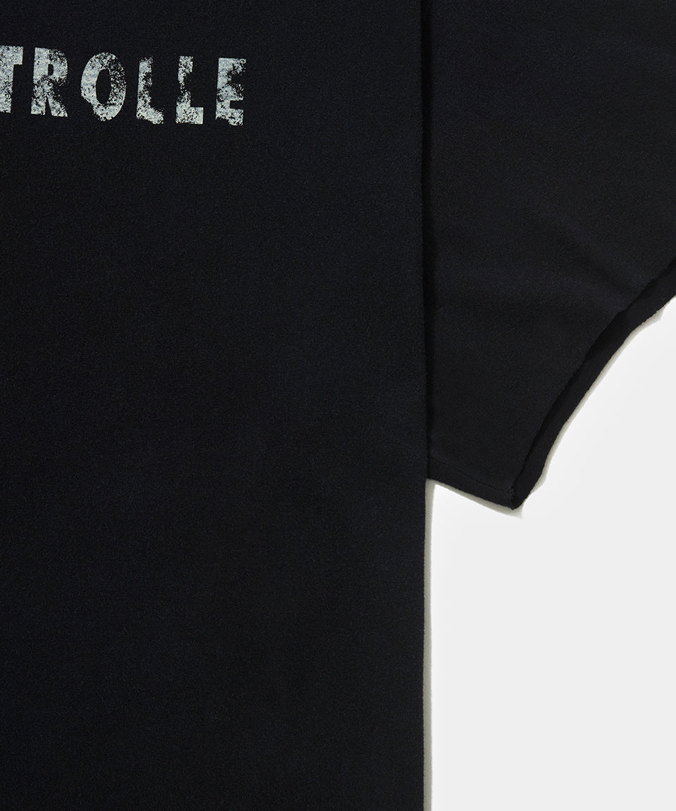 Dopping Kontrolle Raw Edge T-shirt Vintage Black