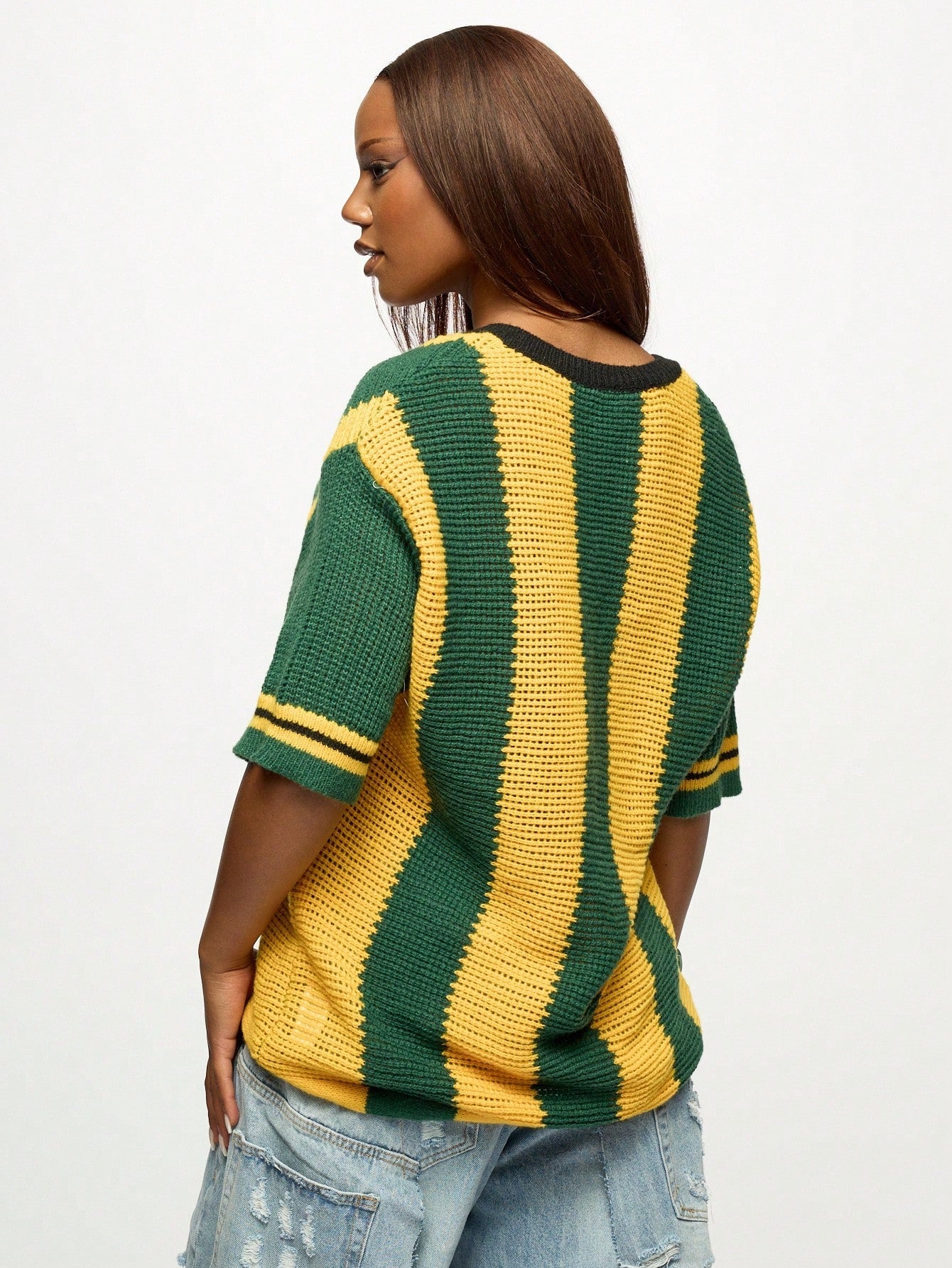 Camisa BRASIL de Malha de Crochê