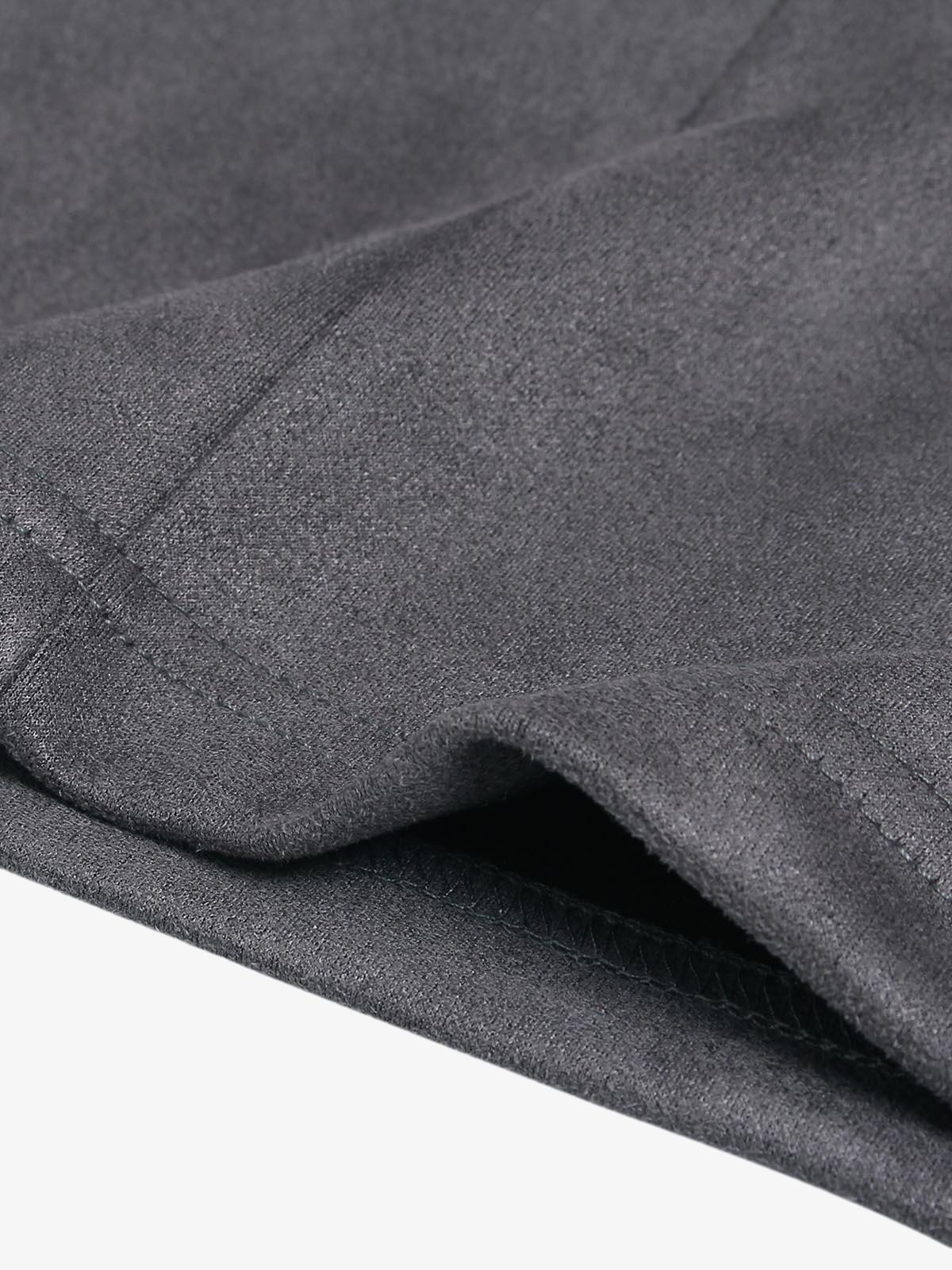 Camiseta Suede Contrast Spliced Oversize