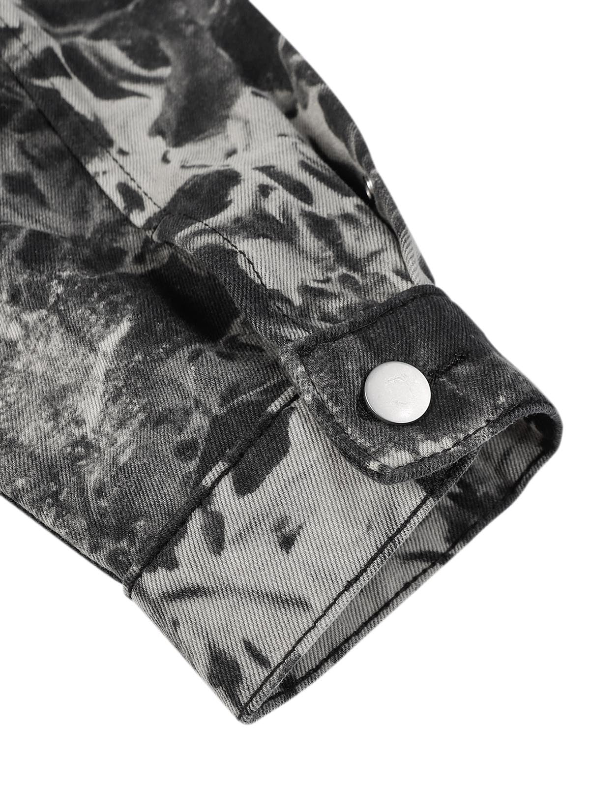 Jaqueta Vintage Letter Embroidered