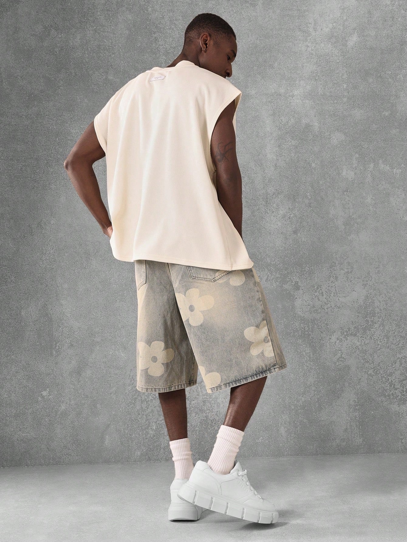 Shorts Denim Florals