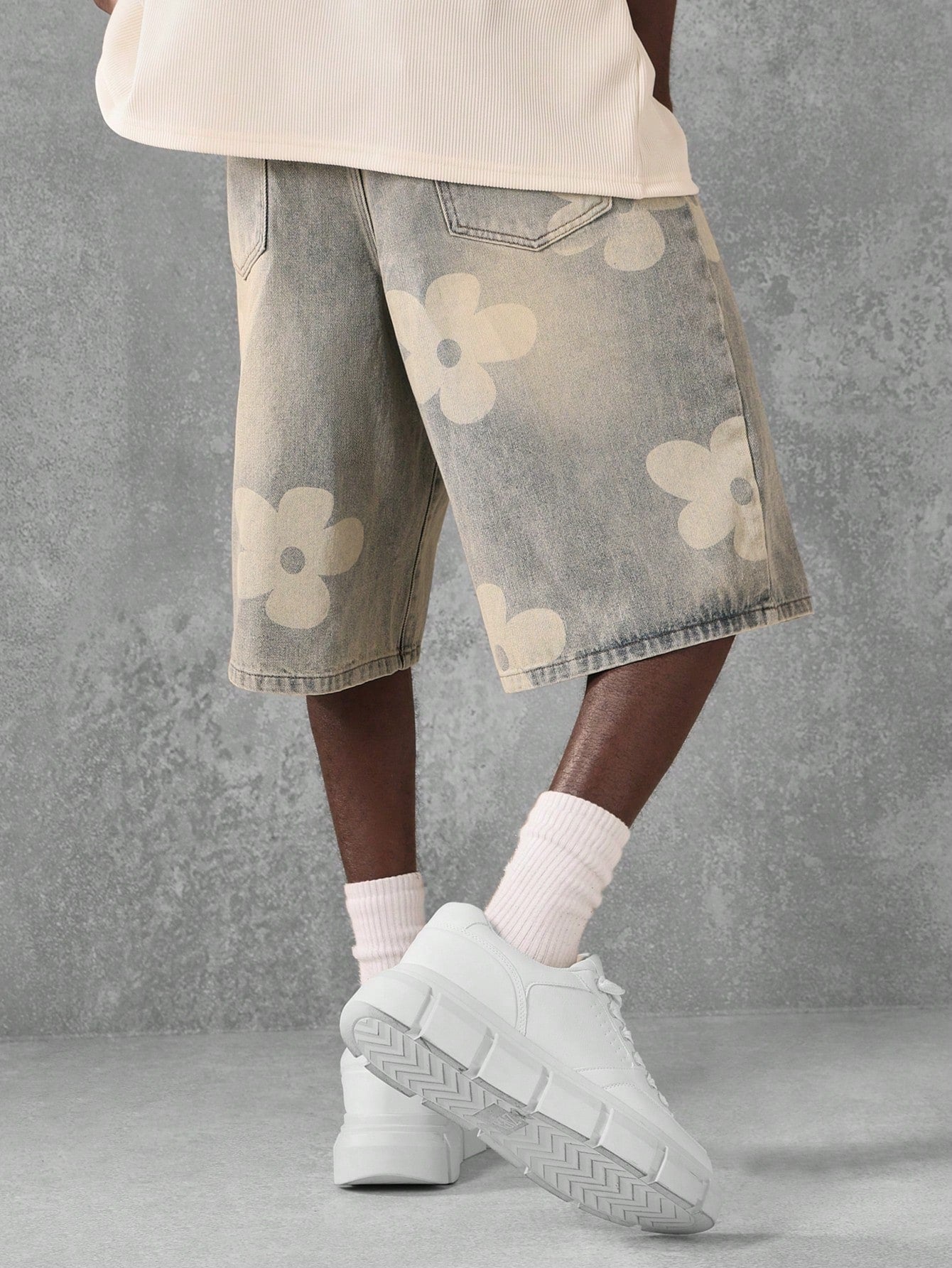 Shorts Denim Florals