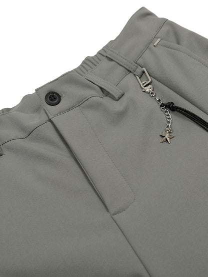 Elastic Waistband Barrel Pants - 2425