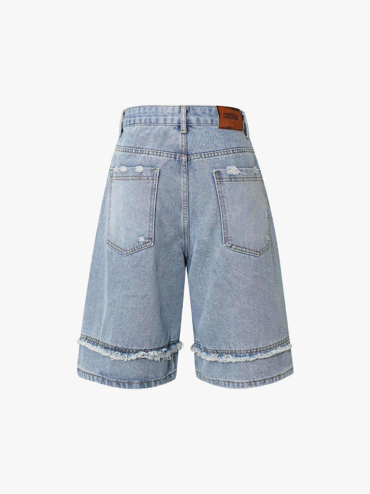 Thesupermade High Street Washed Distressed Denim Shorts - 2100
