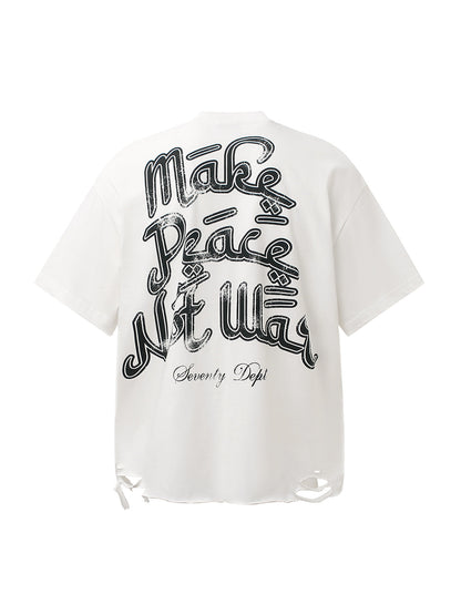 Graffiti Letters Devil Design Graphic T-Shirt