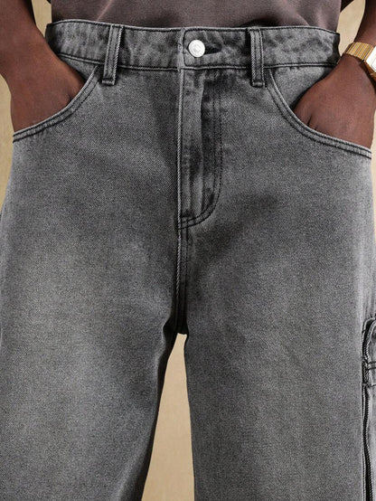 Shorts Cargo Tático Denim