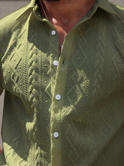 Conjunto CasualCool Conjunto de Camisa e Shorts Casuais de Verão