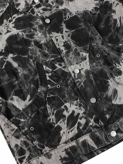 Jaqueta Vintage Letter Embroidered