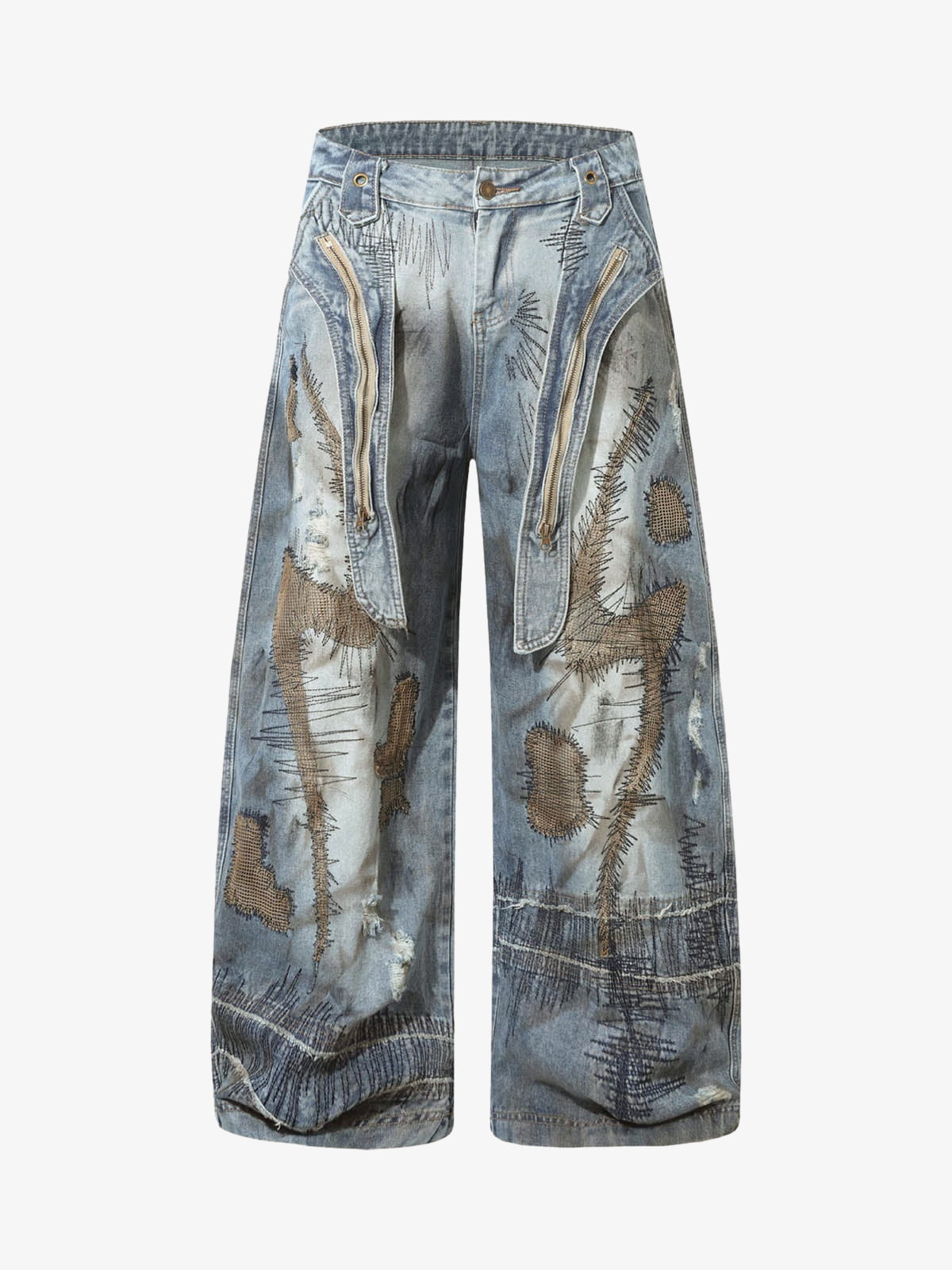 Calça RO Style Washed Barrel Jeans