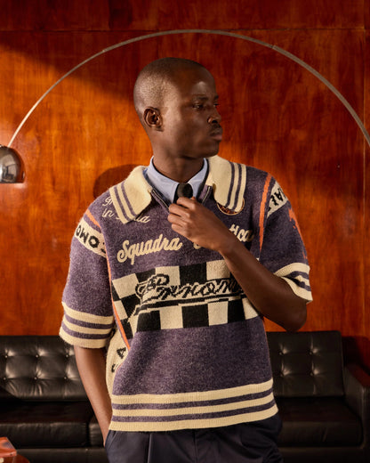 Polo Retrô Squadra Purple