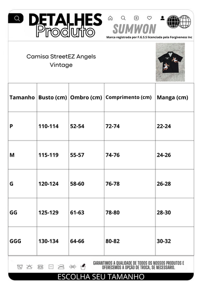 Camisa StreetEZ Angels Vintage