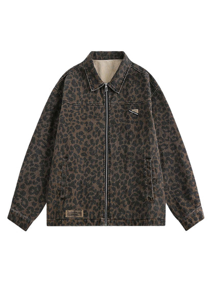 Jaqueta Vintage Washed Cheetah