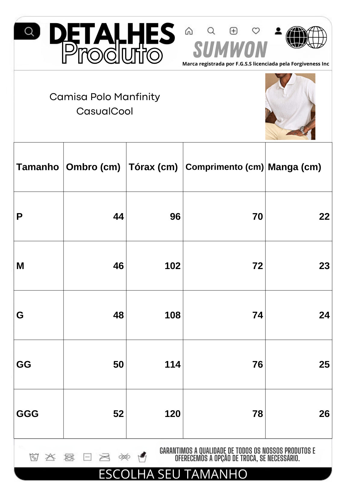 Camisa Polo Manfinity CasualCool