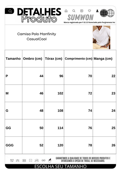 Camisa Polo Manfinity CasualCool