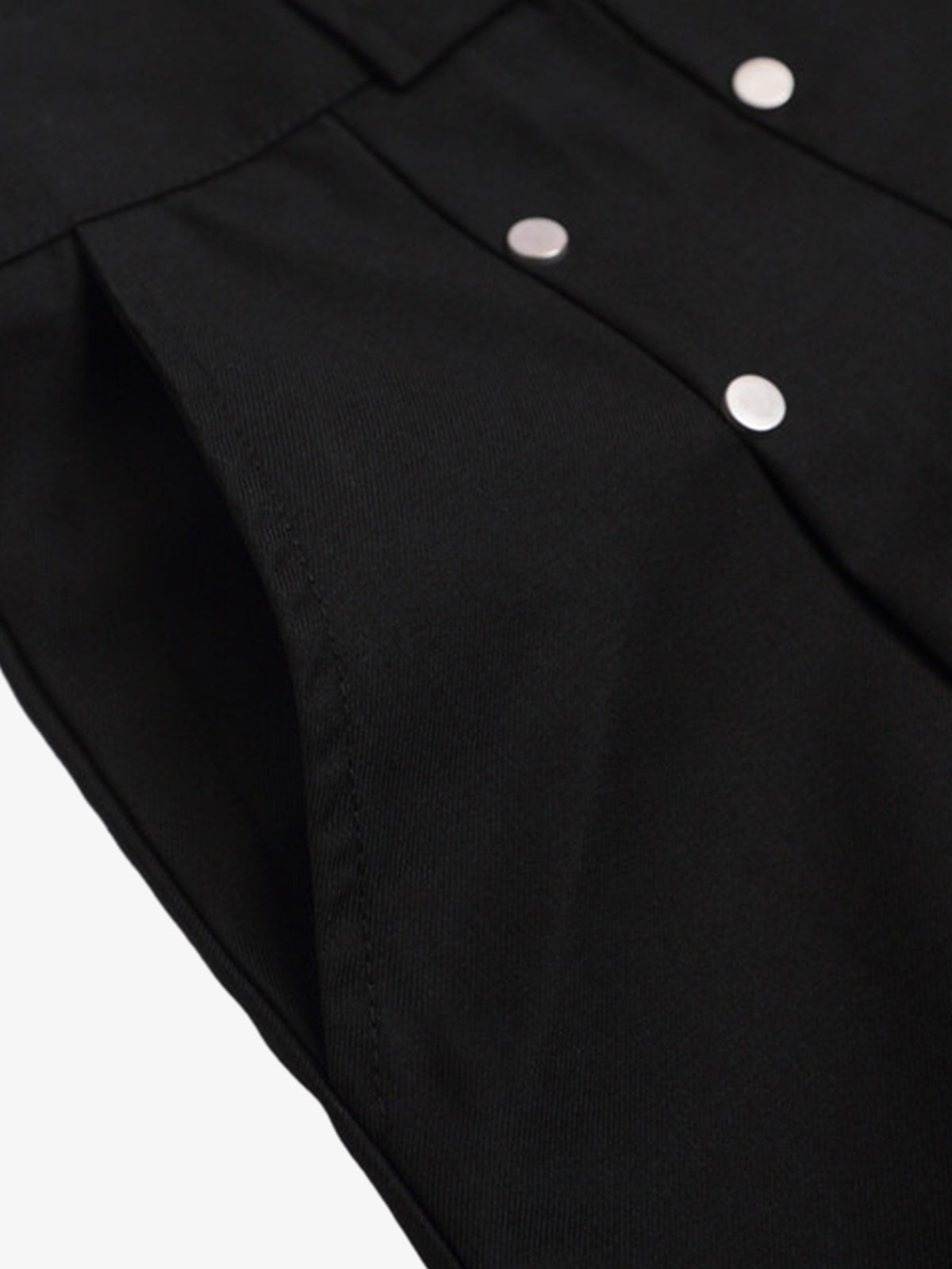 Pleated Design Pendant Decoration Baggy Shorts