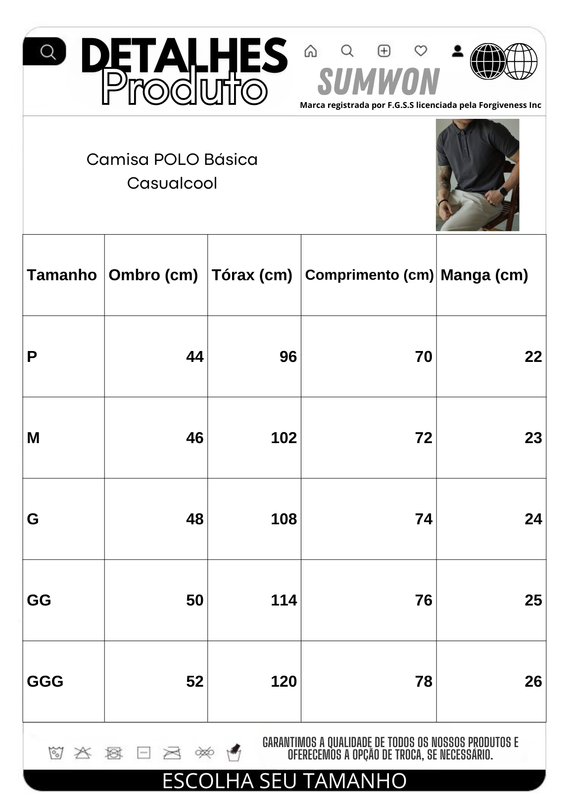 Camisa POLO Básica Casualcool