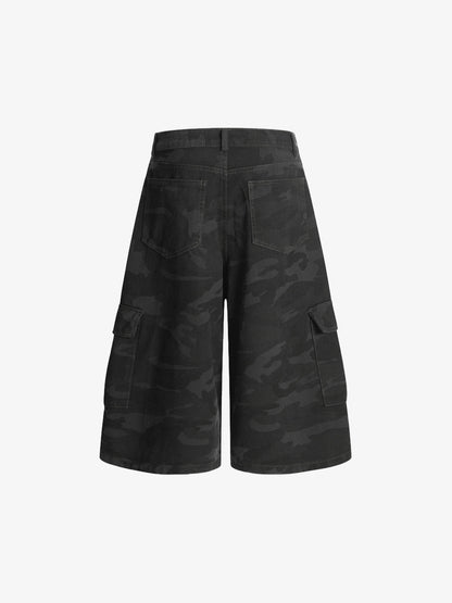Shorts Vintage Camouflage Denim Bl00ds