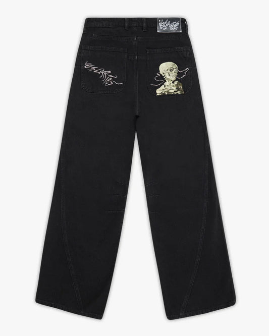 Calça Jeans Black Smoking Kills
