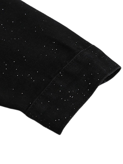 Jaqueta Distressed Sequin galaxy