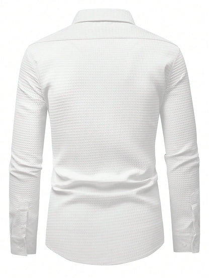 Camisa clássica social elegance manga comprida