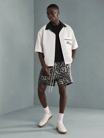 Camisa Manga 3/4 com Gola Padre