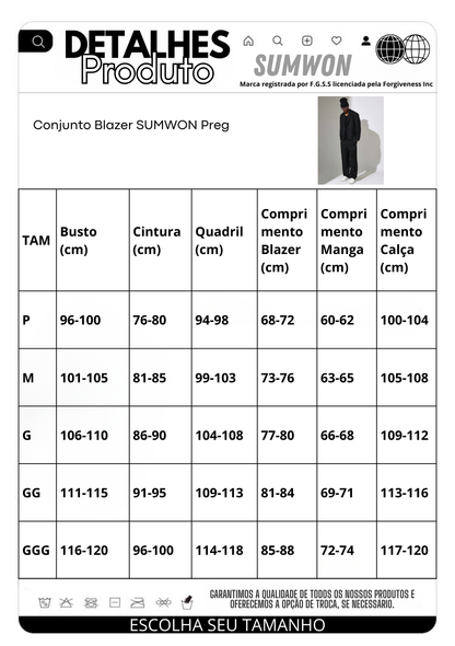 Conjunto Blazer SMWN Preg