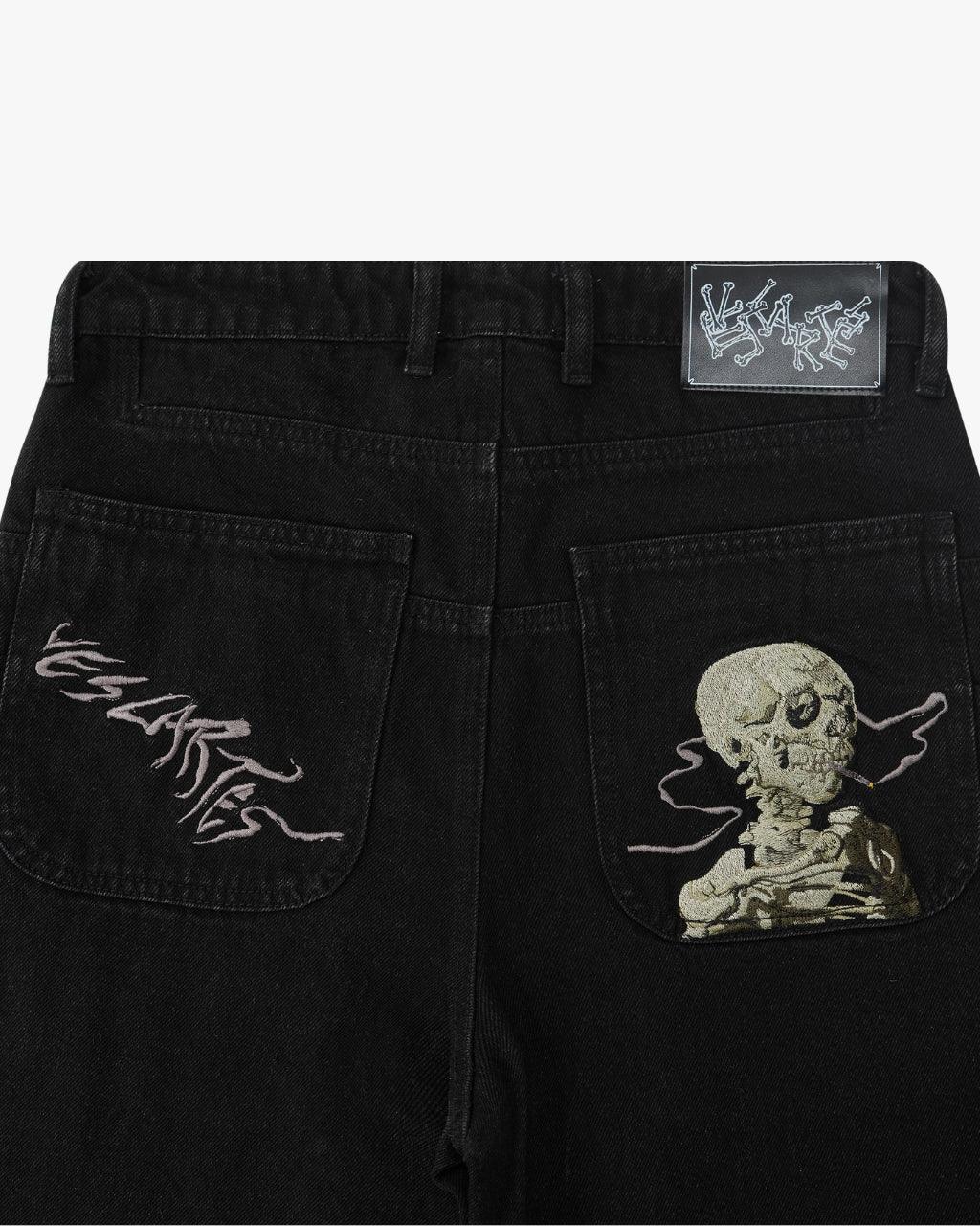 Calça Jeans Black Smoking Kills