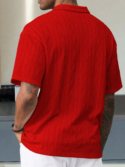 Camisa CasualCool  Polo de Manga Curta Casual/Escritório