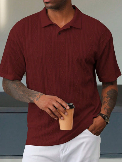 Camisa CasualCool  Polo de Manga Curta Casual/Escritório