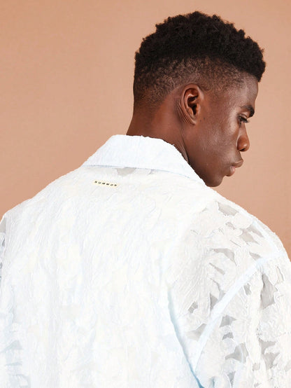 Camisa Jacquard de Renda