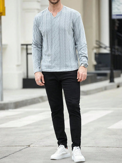 Camiseta CasualCool Casual de Manga Longa Ajuste Solto