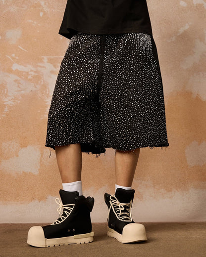 Shorts Stitching Letter Drawstring