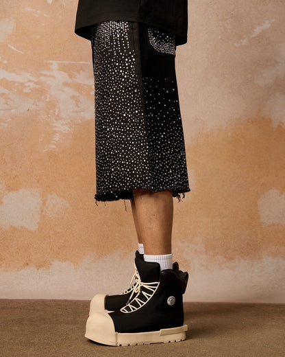 Shorts Stitching Letter Drawstring