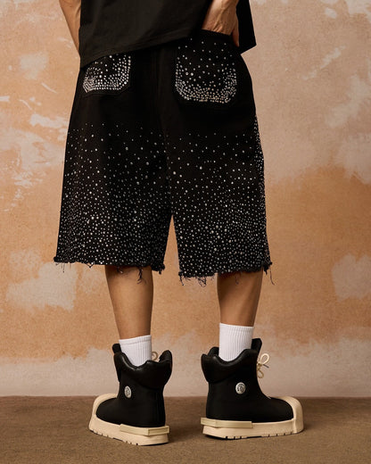 Shorts Stitching Letter Drawstring