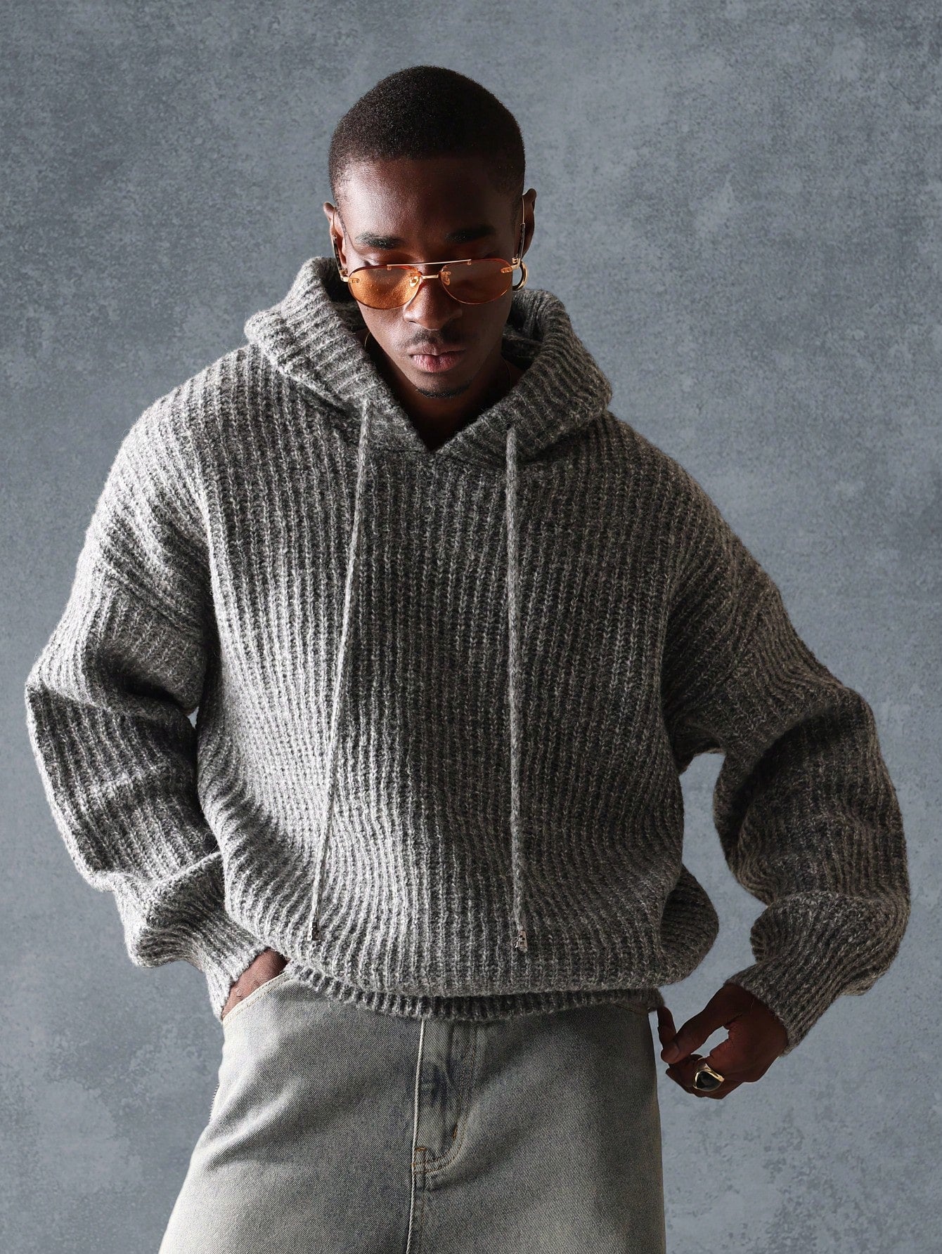 Suéter SMWN Capuz Tricotado Greys