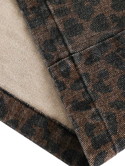 Jaqueta Vintage Washed Cheetah