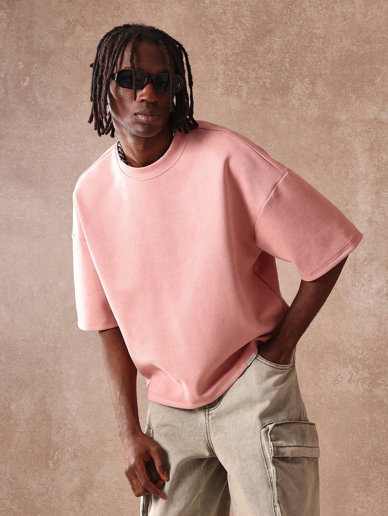 Camiseta Boxy Oversized Veludo