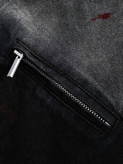 Jaqueta Washed Denim