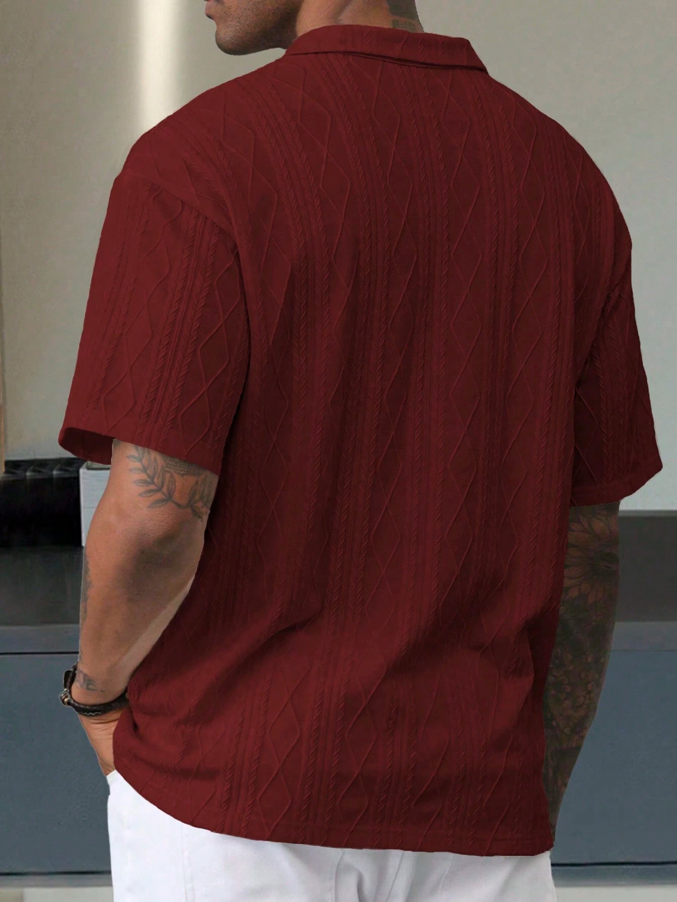 Camisa CasualCool  Polo de Manga Curta Casual/Escritório