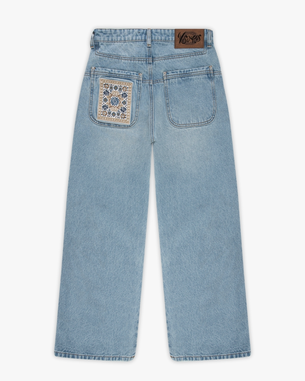 Calça Jeans Blue Rug Patchwork