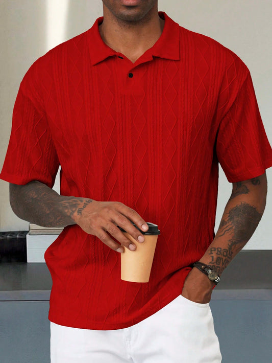 Camisa CasualCool  Polo de Manga Curta Casual/Escritório