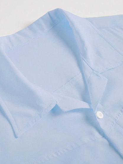 Camisa Homme Longa de Manga Comprida Coreana