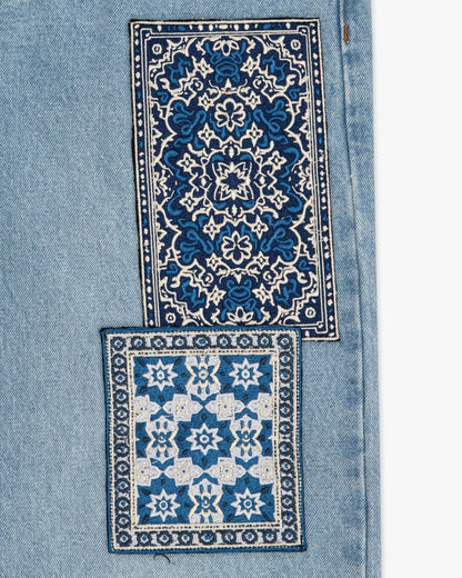 Calça Jeans Blue Rug Patchwork