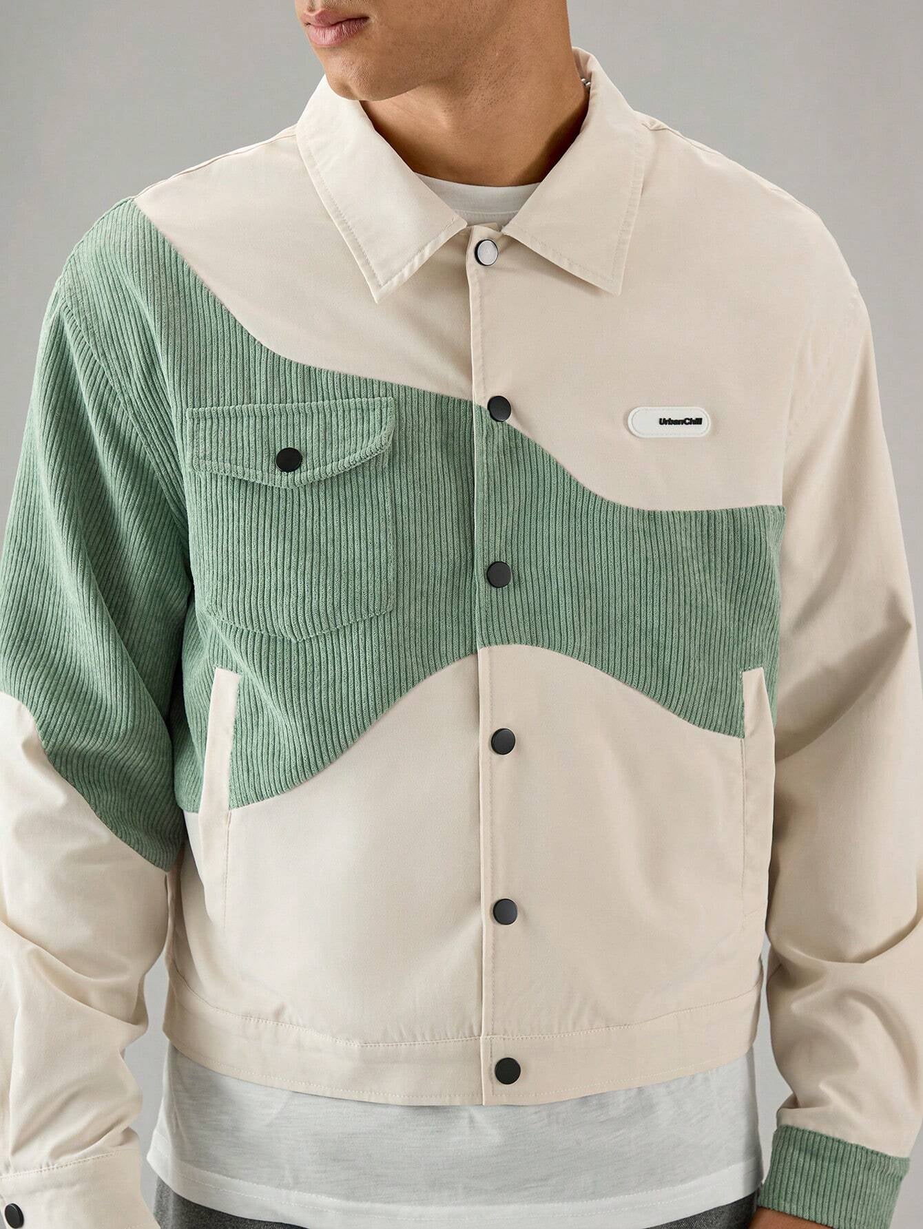 Jaqueta UrbanChill de Corte Folgado em Veludo Cotelê