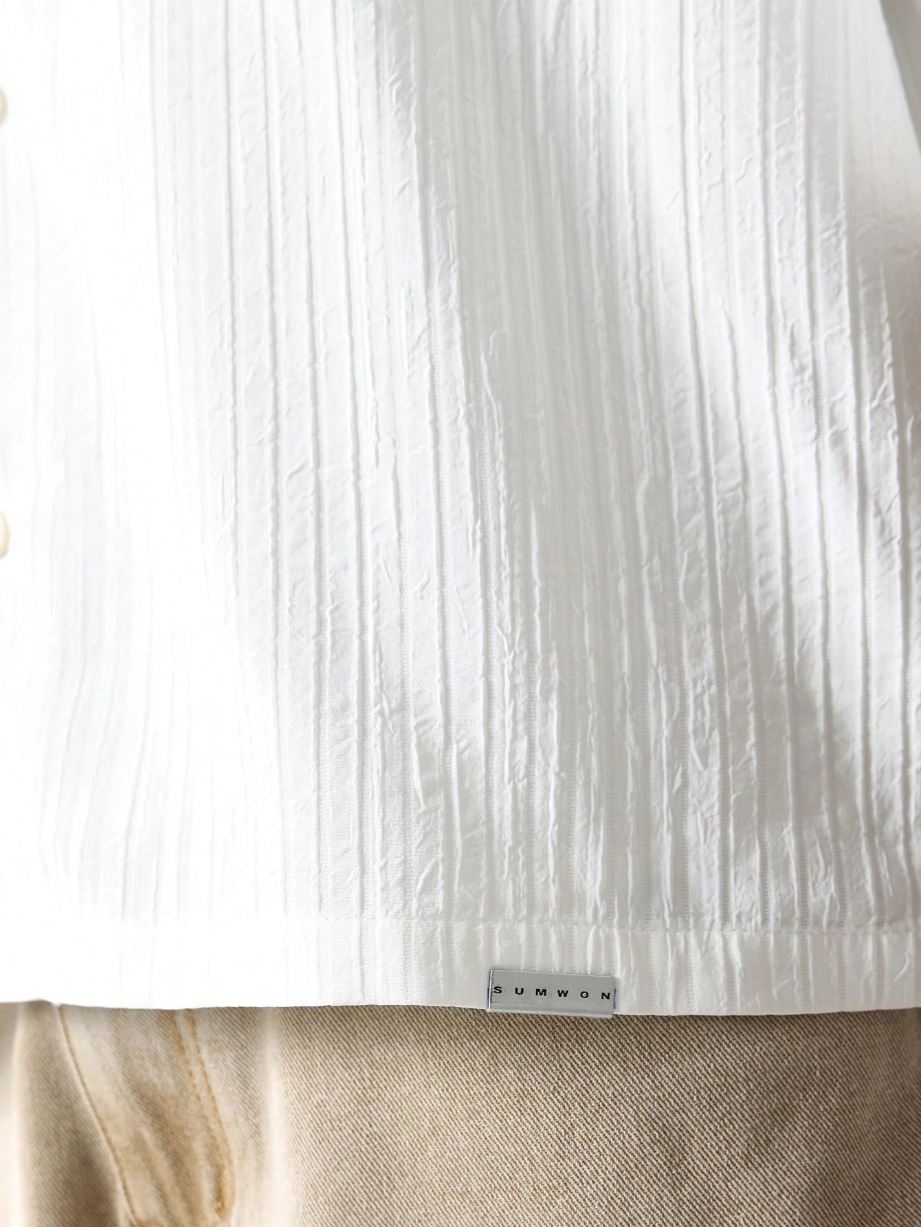 Camisa com Colarinho Revere Estilo Boxy