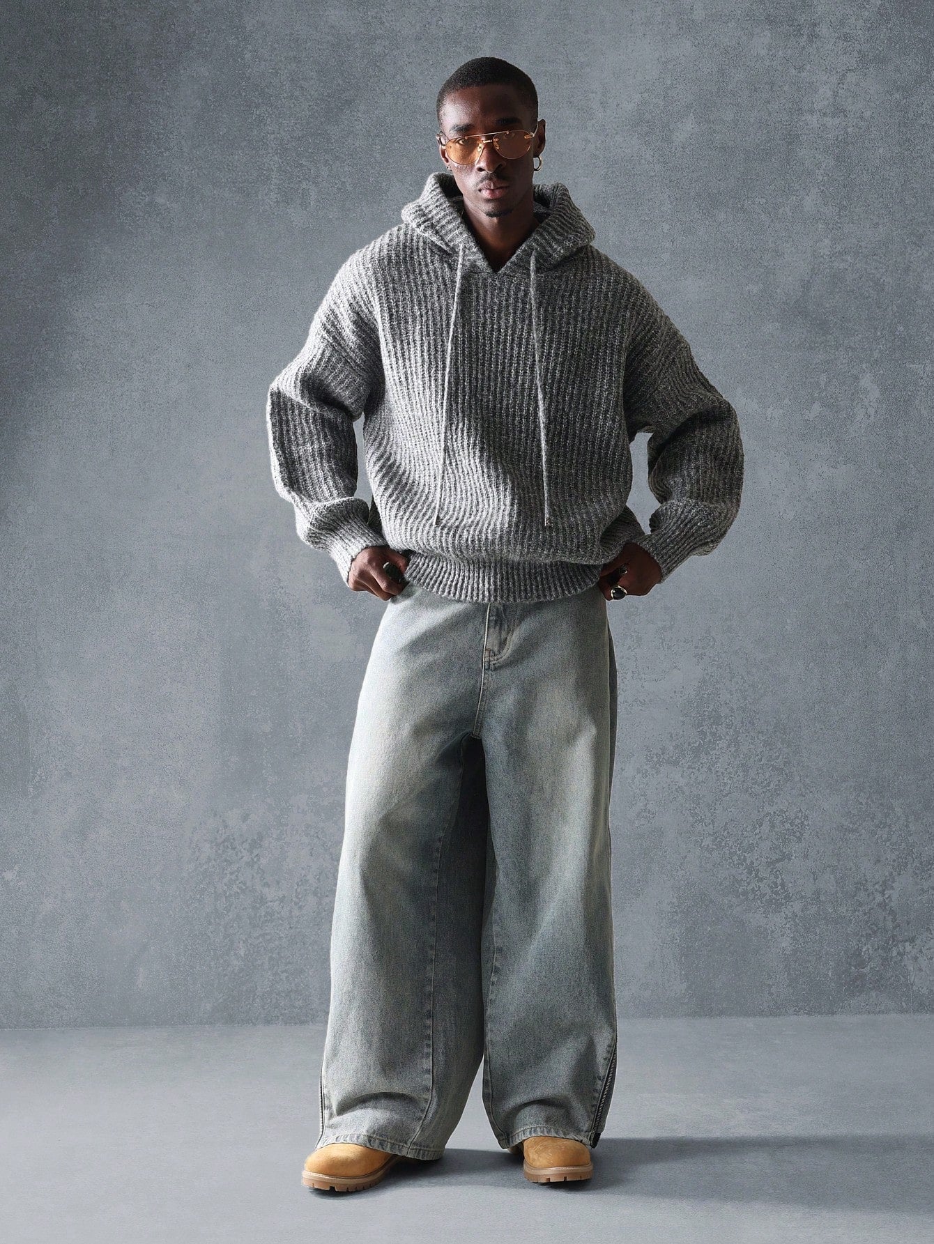 Suéter SMWN Capuz Tricotado Greys