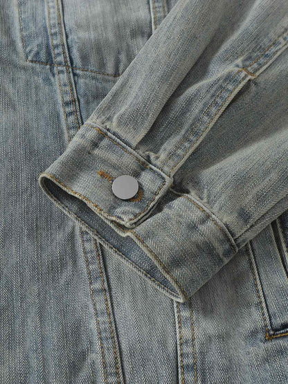 Jaqueta Retro Washed Totem Denim